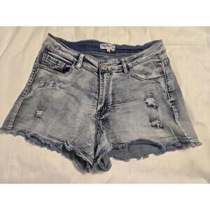 Rhythm And Rose Denim Shorts Sz 10 Stretch Super Short
